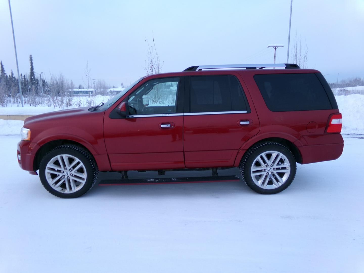 2016 Red Ford Expedition Limited 4WD (1FMJU2AT4GE) with an 3.5L V6 DOHC 24V FFV engine, 6-Speed Automatic transmission, located at 2630 Philips Field Rd., Fairbanks, AK, 99709, (907) 458-0593, 64.848068, -147.780609 - Photo#3